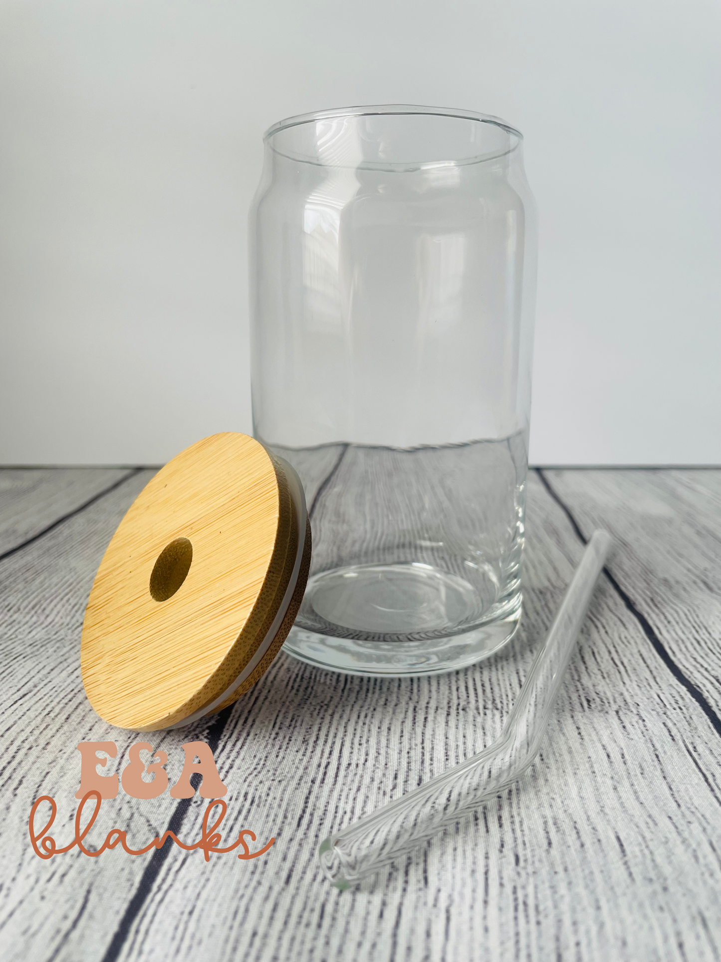 16oz Glass Can Cup