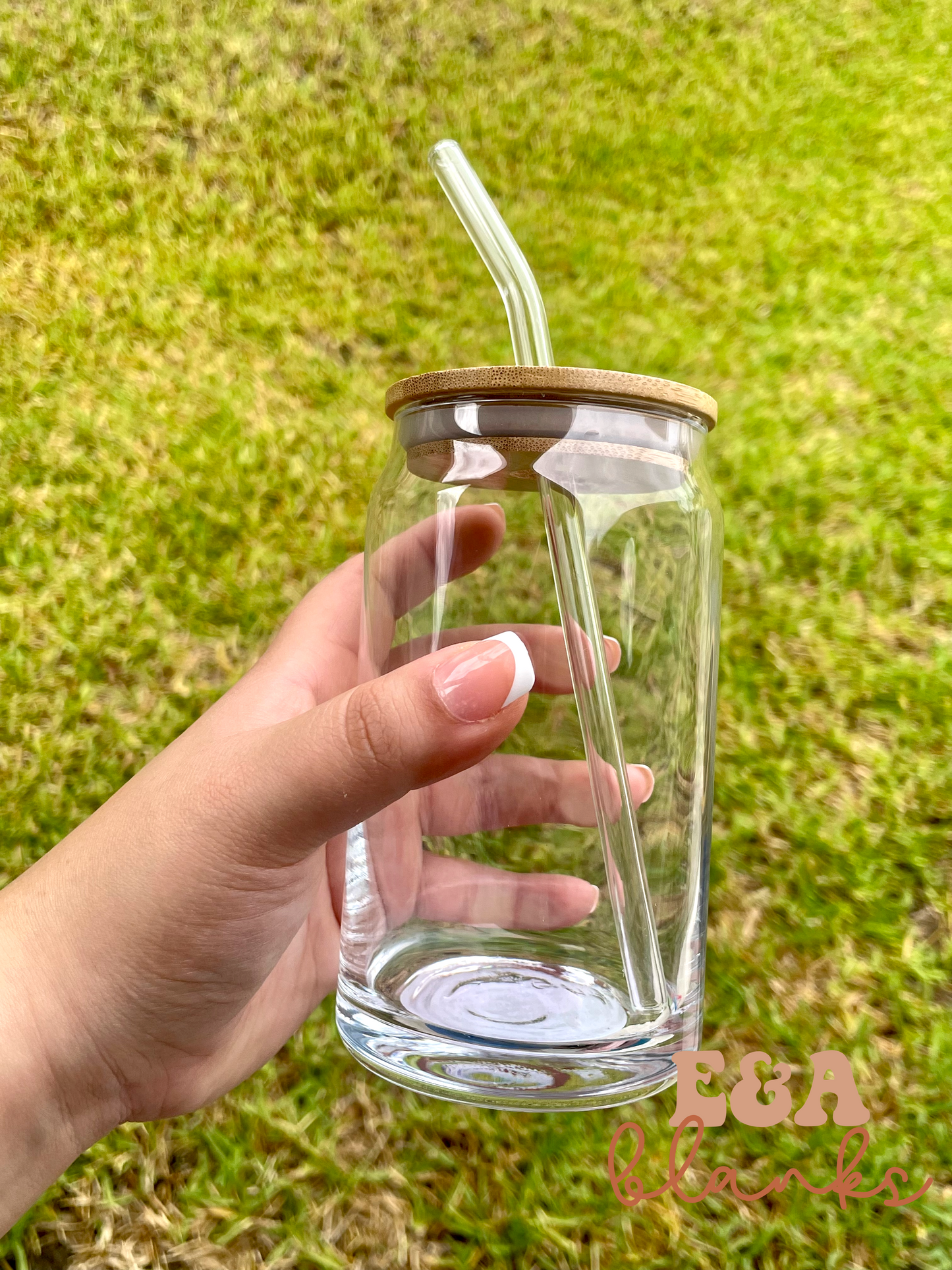 16oz Glass Can Cup