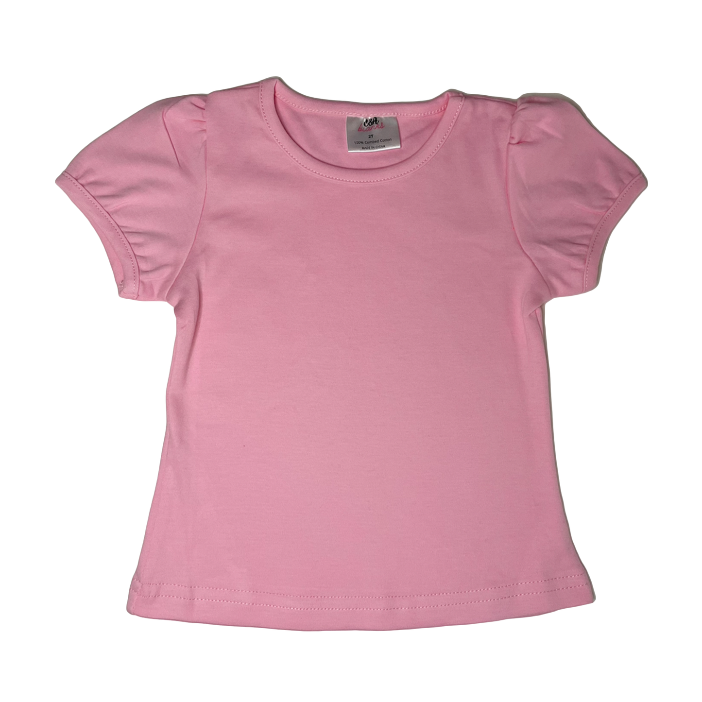 Puff Short Sleeve Shirt | Pink