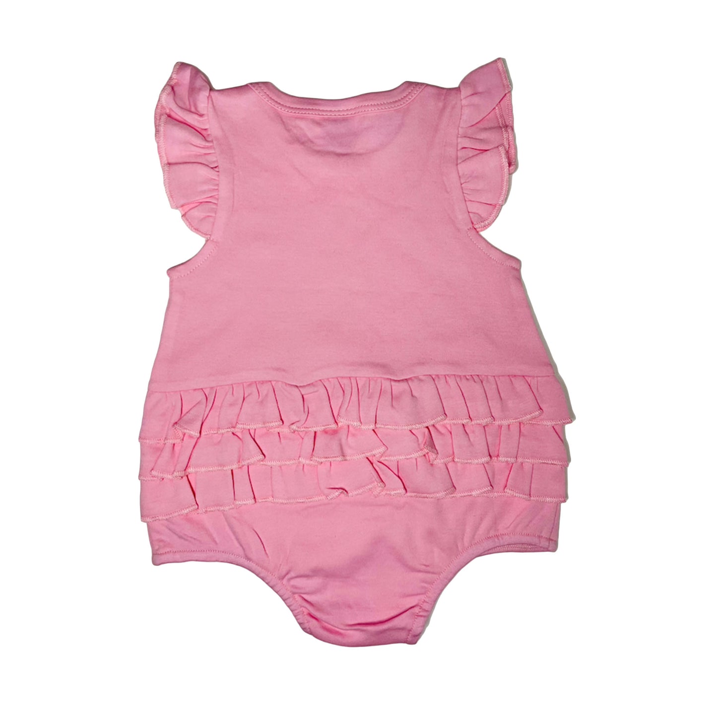 Ruffle Bum Bubble Romper | Pink