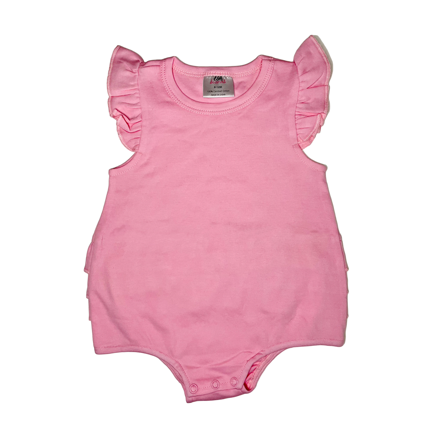 Ruffle Bum Bubble Romper | Pink